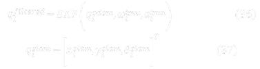 수식 (36)~(37) EKF 및 SLAM 기반 localization